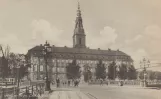 Postkarte: Kopenhagen vor Christiansborg Slot (1918)