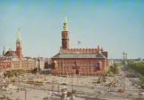 Postkarte: Kopenhagen vor Rathaus (1963)