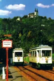 Postkarte: Linz Straßenbahnlinie 50 mit Triebwagen XVII am Schableder (1998)