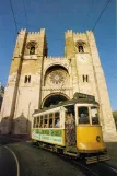 Postkarte: Lissabon Straßenbahnlinie 10/11 mit Triebwagen 237 vor Sé (1980)
