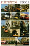 Postkarte: Lissabon Straßenbahnlinie 12E im Lissabon (2000)