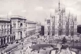 Postkarte: Mailand auf Piazza del Duomo (1915)