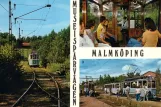 Postkarte: Malmköping Museumslinie mit Triebwagen 21  Museispårvägen Malmköping (1970)