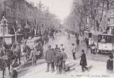 Postkarte: Marseille Beiwagen 28 auf Cours Belsunce (1900)