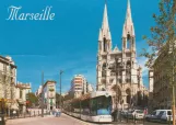 Postkarte: Marseille Straßenbahnlinie T2 auf Place des Réformés (2008)