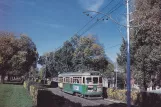 Postkarte: Melbourne Straßenbahnlinie 109) mit Triebwagen 840 auf Victoria Parade (1973)