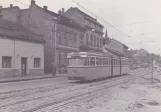 Postkarte: Miskolc Straßenbahnlinie 1V mit Gelenkwagen 137 auf Györi Kapu (1979)