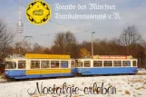 Postkarte: München Straßenbahnlinie 27 mit Triebwagen 2668 am Petuelring (1990)
