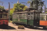 Postkarte: Naumburg (Saale) Triebwagen 23 auf der Seitenbahn bei Naumburger Straßenbahn  (Heinrich-von-Stephan-Platz) (1992)