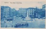 Postkarte: Neapel auf Piazza Dante (1928)