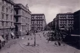 Postkarte: Neapel auf Piazza della Borsa (1933)