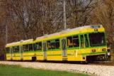 Postkarte: Neuchâtel Regionallinie 215 mit Triebwagen 506 "Neuchâtel" nahe bei Bas-des-Allées (1991)