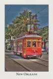 Postkarte: New Orleans Linie 47 Canal Streetcar mit Triebwagen 2003 am Canal / S Peters (2010)