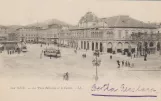 Postkarte: Nizza auf La Place Massèna et le Casino (1920)