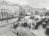 Postkarte: Nizza auf place Masséna (1900)