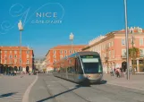 Postkarte: Nizza Straßenbahnlinie 1  Nice, Place Massena (2008)