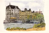 Postkarte: Norrköping auf Oscar Fredriks bro (1978)