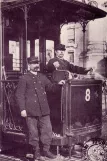 Postkarte: Paris Straßenbahnlinie 18 mit Triebwagen 8 im Paris (1910)