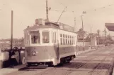 Postkarte: Porto Triebwagen 131 nahe bei Leixões (1959)