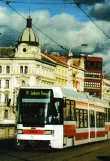 Postkarte: Prag Zusätzliche Linie 4 mit Niederflurgelenkwagen 9101 am Palackého Most (1998)