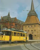 Postkarte: Rostock Triebwagen 26 nahe bei Steintor (2000)