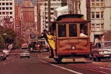 Postkarte: San Francisco Kabelstraßenbahn California auf California Street (1976)