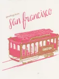 Postkarte: San Francisco Kabelstraßenbahn Powell-Hyde  greetings from san francisco (2023)