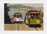 Postkarte: San Francisco Kabelstraßenbahn Powell-Hyde mit Kabelstraßenbahn 10 auf Hyde Street (2006)