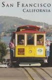 Postkarte: San Francisco Kabelstraßenbahn Powell-Mason mit Kabelstraßenbahn 15nah Hyde & Green (1979)