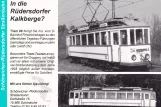 Postkarte: Schöneiche bei Berlin Museumslinie mit Museumswagen 34 nahe bei Rüdersdorfer Kalkberge (1988)