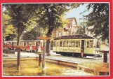 Postkarte: Schwerin Museumswagen 26 auf Platz der Jugend (1993)