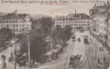 Postkarte: St. Gallen auf Marktplatz (1900)