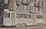 Postkarte: Stockholm Triebwagen 485 auf Odengatan (1948)