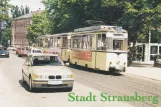 Postkarte: Strausberg Straßenbahnlinie 89 mit Triebwagen 06 am Lustgarten (1989)