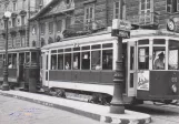 Postkarte: Turin Straßenbahnlinie 8 mit Triebwagen 616 auf Piazza Solferino (1945-1949)