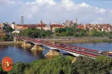 Postkarte: Warschau auf Most Śląsko-Dąbrowski (1983)