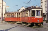 Postkarte: Wien Straßenbahnlinie 217 mit Triebwagen 2510 nahe bei Floridsdorf Bahnhof (1967)