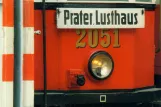 Postkarte: Wien Triebwagen 2051 nahe bei Prater (2000)