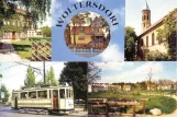 Postkarte: Woltersdorf Museumslinie Tramtouren mit Museumswagen 2 am Thälmannplatz (1990)