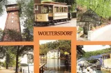 Postkarte: Woltersdorf Museumslinie Tramtouren mit Museumswagen 24 am Schleuse (1988)