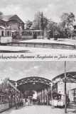 Postkarte: Wuppertal Standseilbahn Barmer Bergbahn am Am Clef (1950)