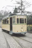 Postkarte: Wuppertal Triebwagen 105 auf dem Eingangsplatz Bergischen Museumsbahnen (2000)