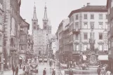 Postkarte: Würzburg auf Domstraße (1935)