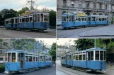 Postkarte: Zürich 6 Zoo-Tram mit Triebwagen 1019 nahe bei Bahnhof (1991)