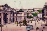 Postkarte: Zürich auf Bahnhofplatz (1907)