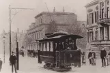 Postkarte: Zwickau Triebwagen 1 auf Äußere Schneeberger Straße (1894)