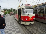 Prag Straßenbahnlinie 2 mit Triebwagen 8267 am Malostranská (2024)