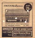 Rabatt-Fahrkarte: Billetten er penge værd ved køb hos Selandia Radio-TV
 (1960-1970)