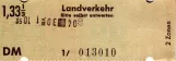 Rabatt-Fahrkarte für Kieler Verkehr (KVAG), die Vorderseite (1981)