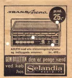 Rabatt-Fahrkarte für Københavns Sporveje (KS), die Rückseite 1 POLET TransArena. (1960-1970)